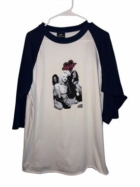 Hole Band Courtney Love Graphic Raglan T-Shirt Size XL